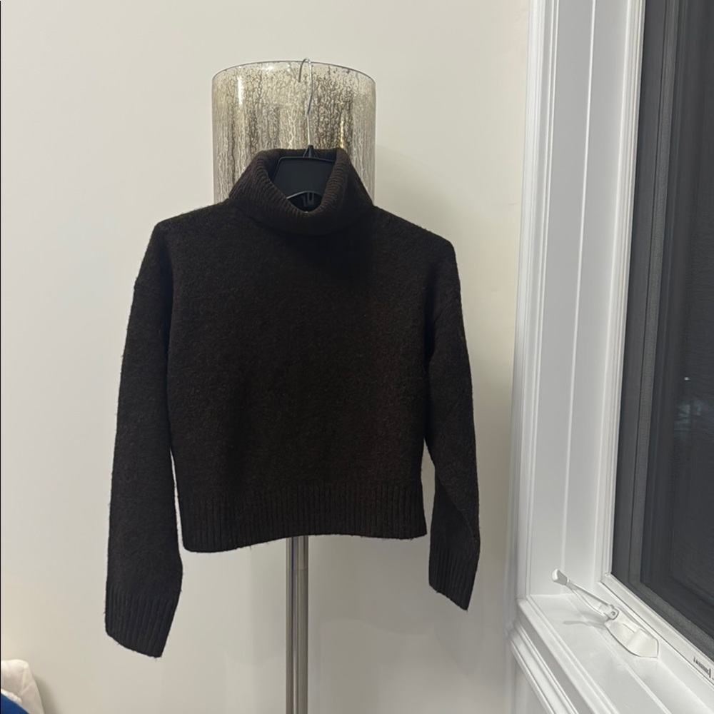 Astr Chocolate Cowl Neck Sweater